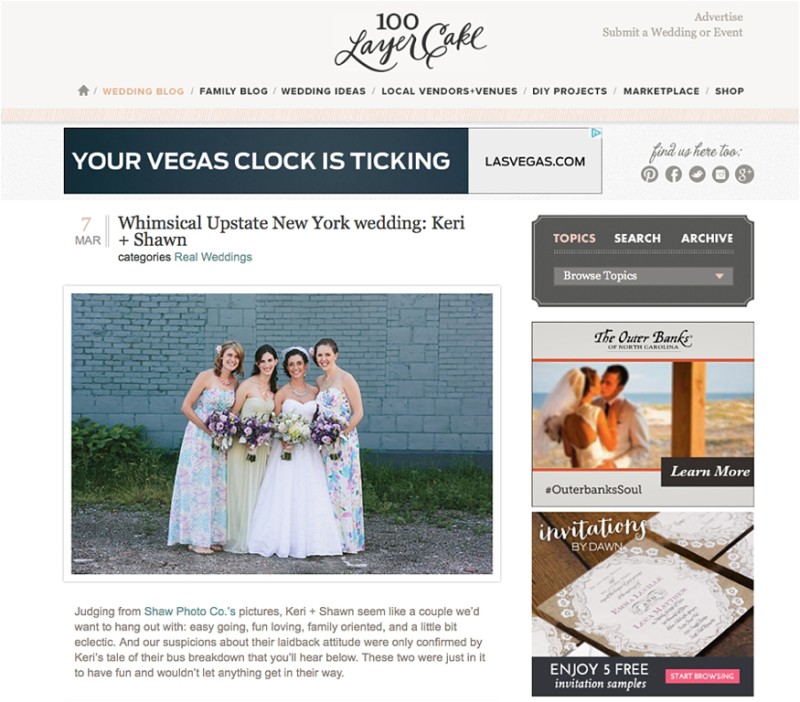 wedding feature 100 layer cake