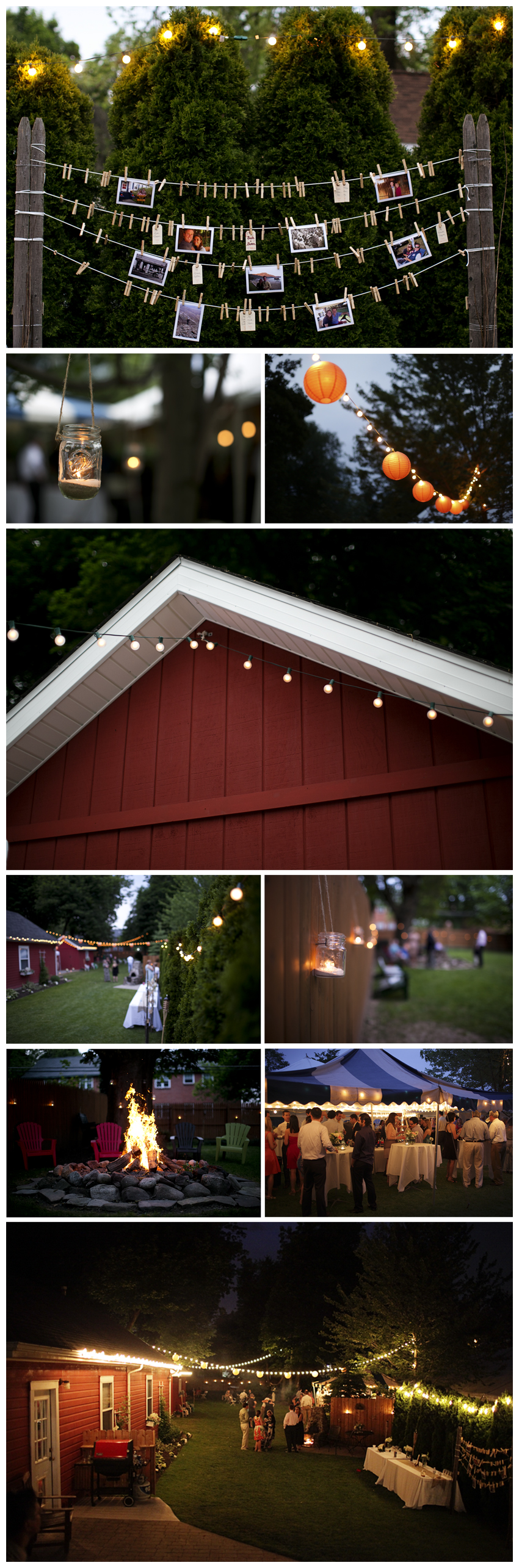 Shaw Photography Co. Backyard Wedding Reception www.shawphotoco.com