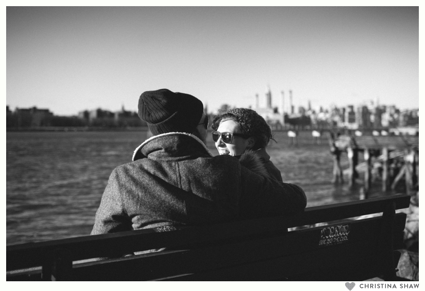 Engagement session in Williamsburg, Brooklyn