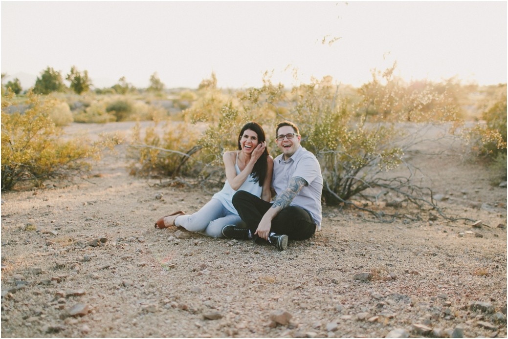 Engagement session in Scottsdale, AZ Papago Park
