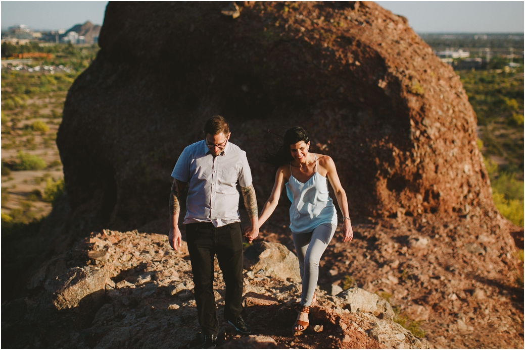 Engagement session in Scottsdale, AZ Papago Park