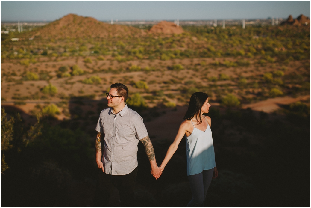 Engagement session in Scottsdale, AZ Papago Park