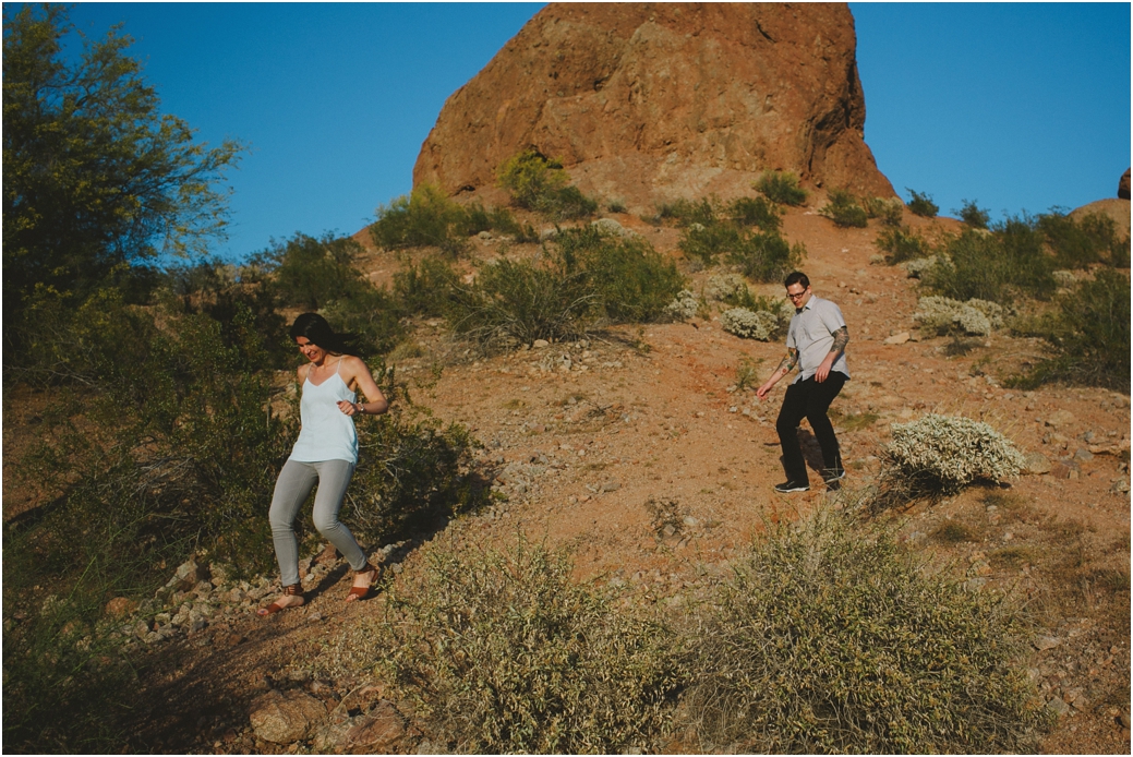 Engagement session in Scottsdale, AZ Papago Park