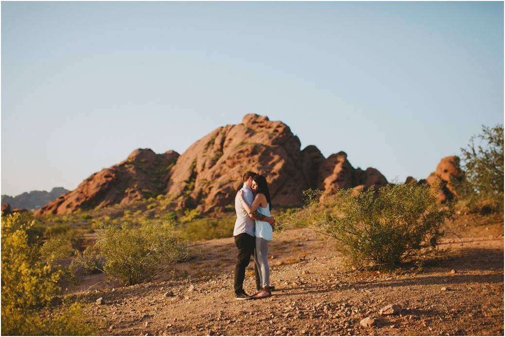 Engagement session in Scottsdale, AZ Papago Park