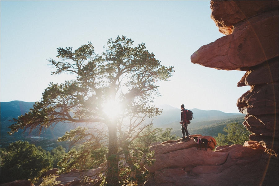 sunset at garden of the gods