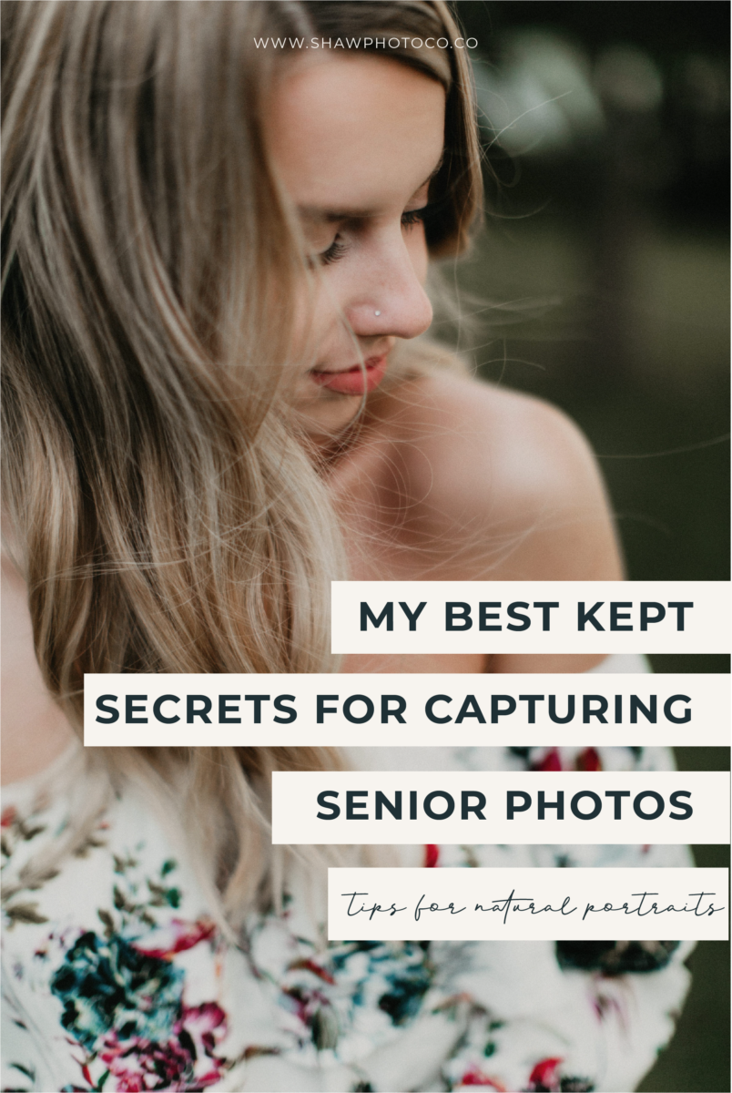 Top Tips for shooting natural senior sessions - Shaw Photo Co.