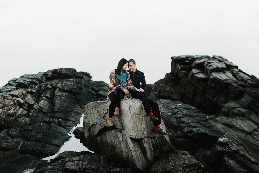 Prout’s Neck Cliff Walk Engagement Session