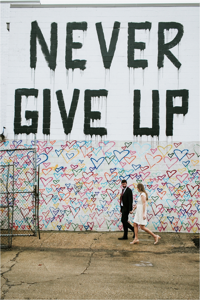 Never Give Up Wall Washington DC