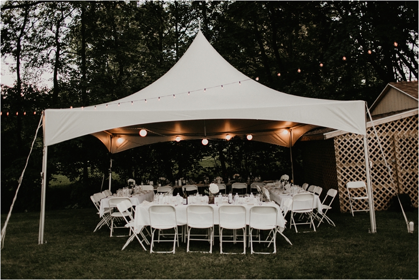 Intimate Backyard Wedding. Upstate New York Wedding Photographer. Shaw Photography Co. 