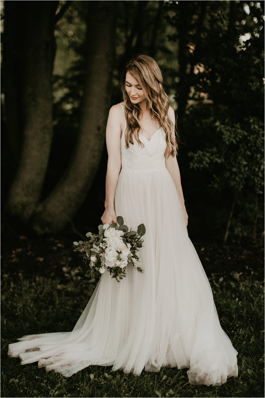 Bridal portraits Intimate Backyard Wedding. Upstate New York Wedding Photographer