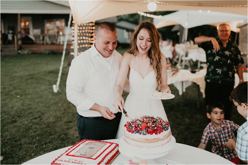 Intimate Backyard Wedding. Upstate New York Wedding Photographer. Shaw Photography Co. 