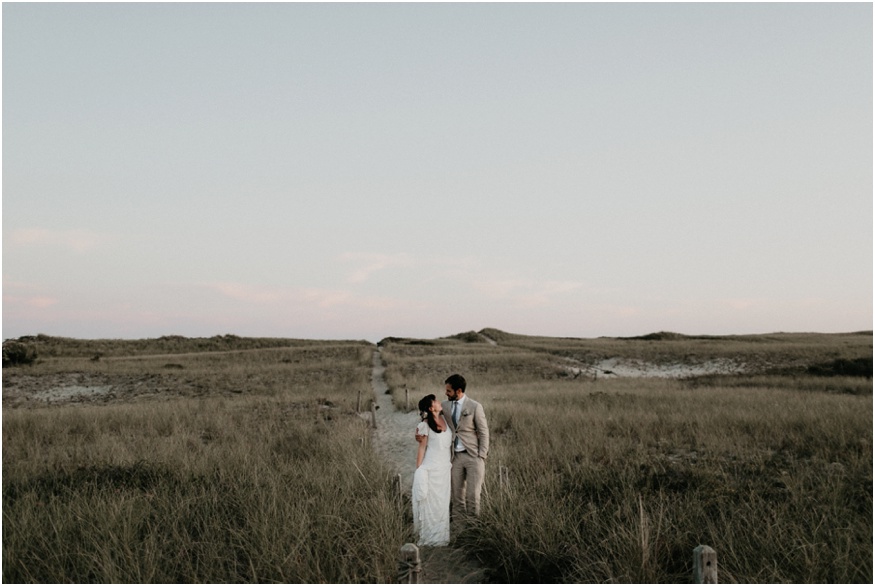 Intimate wedding in Nantucket near Surfside