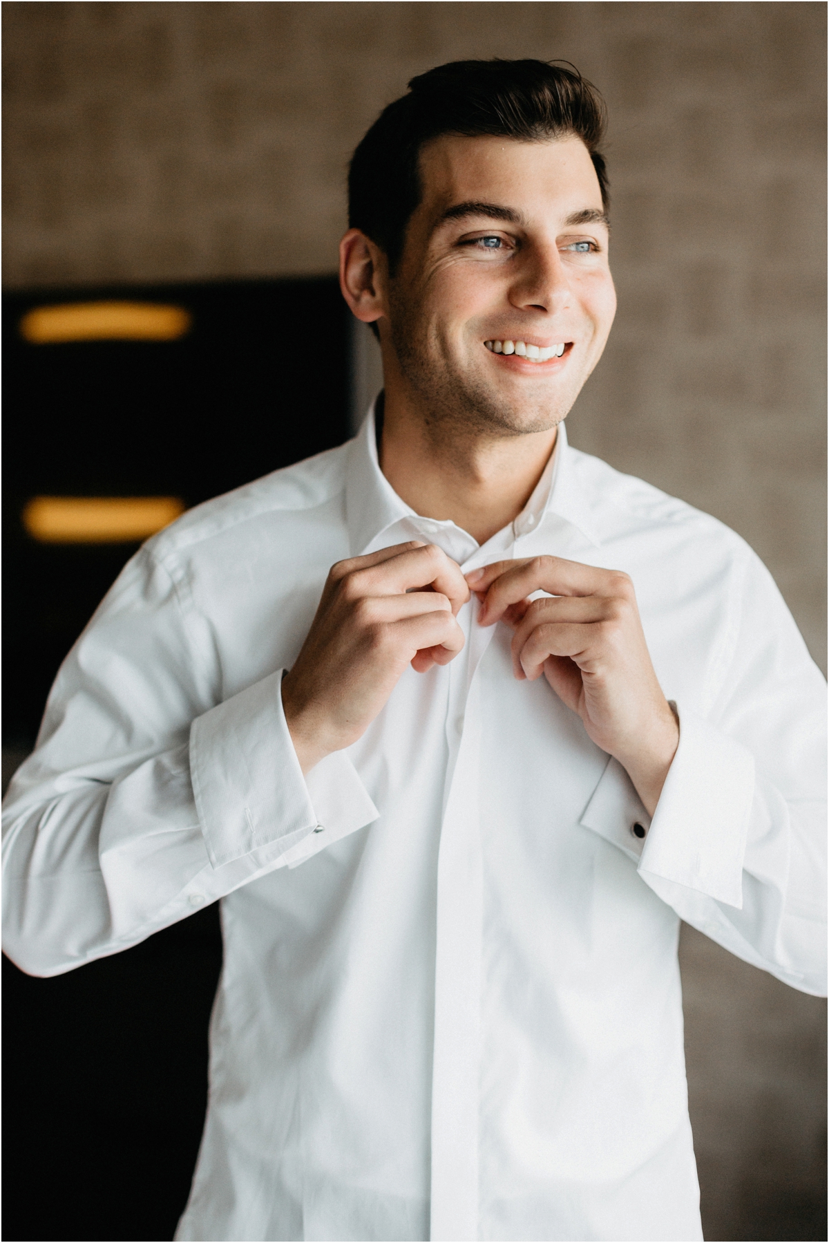 Best Buffalo Wedding Photographers Groom Getting Ready 