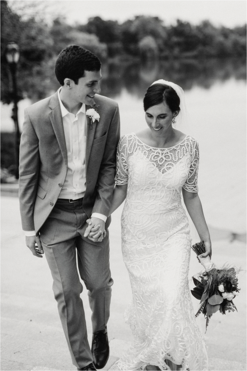 Black and white bride and groom portrait | Shaw Photo Co. Buffalo Wedding Photography