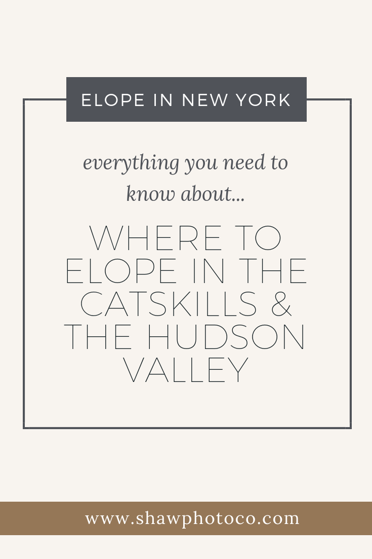 Where to Elope in the Catskills and Hudson Valley