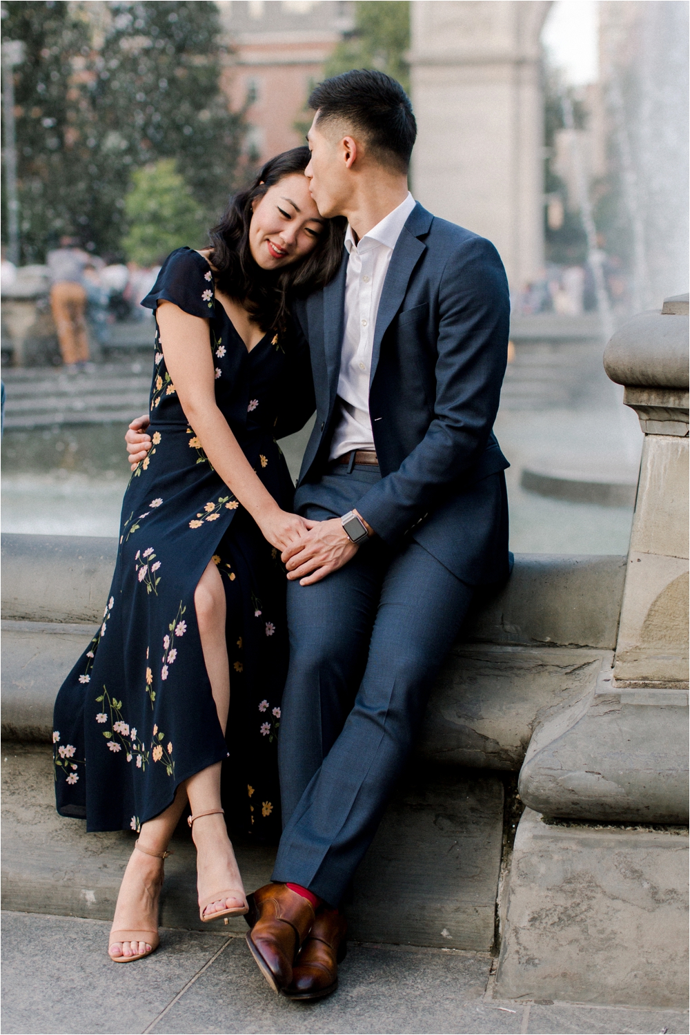 Engagement Session at the Washington mews in new york city