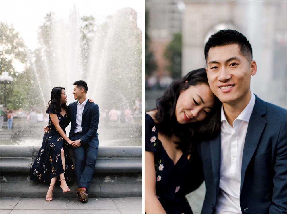 Engagement Session at the Washington mews in new york city