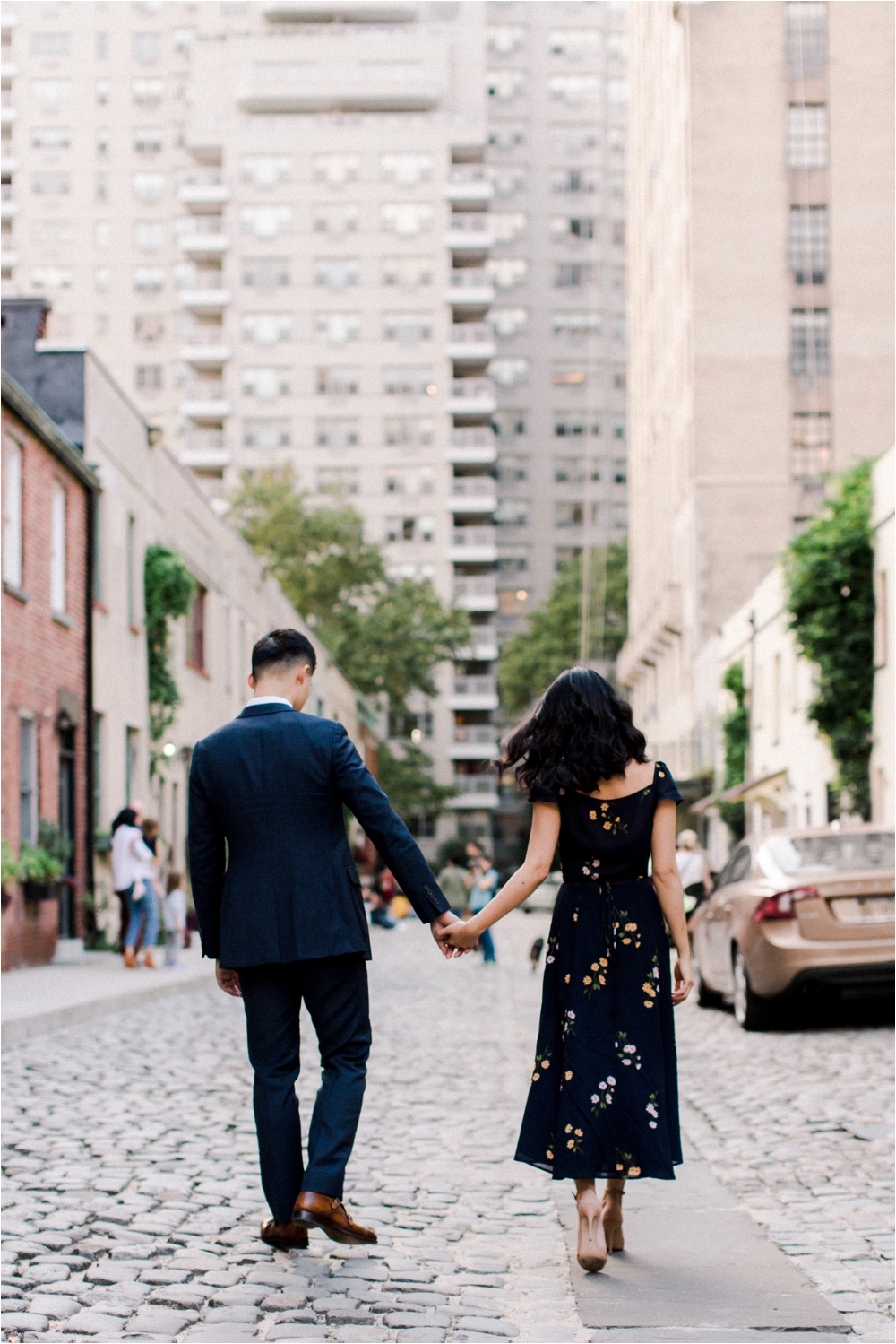 Engagement Session at the Washington mews in new york city