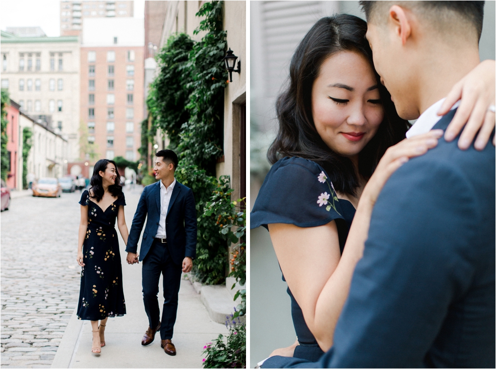 Engagement Session at the Washington mews in new york city