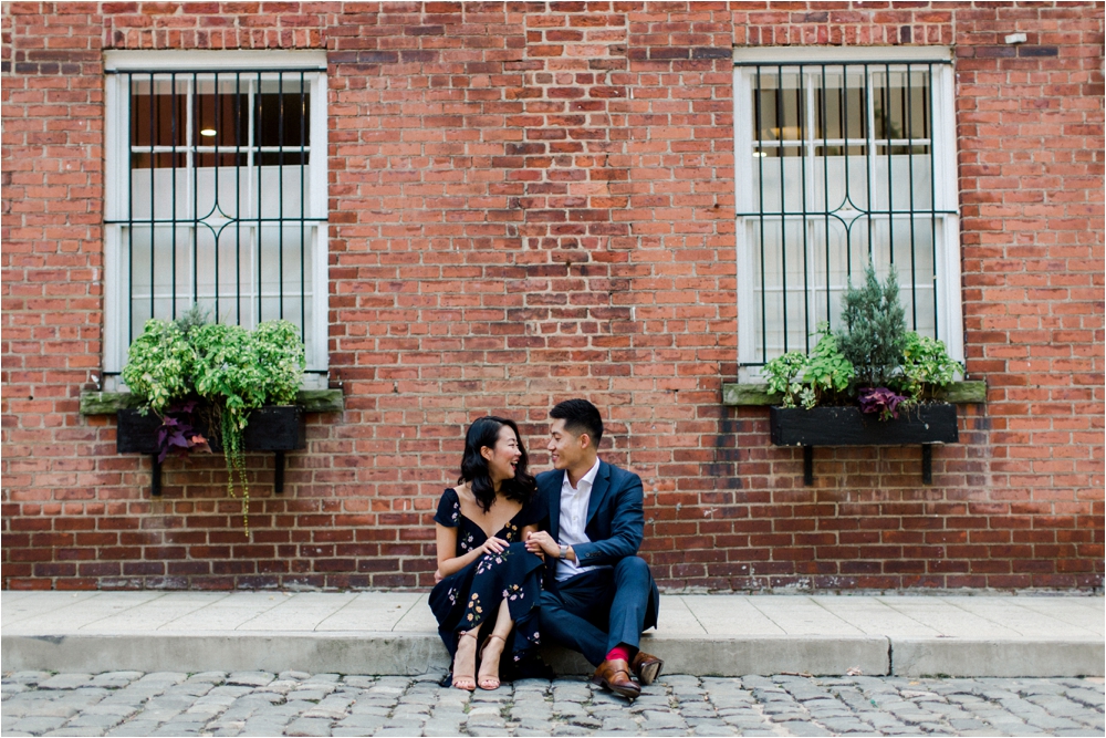 Engagement Session at the Washington mews in new york city