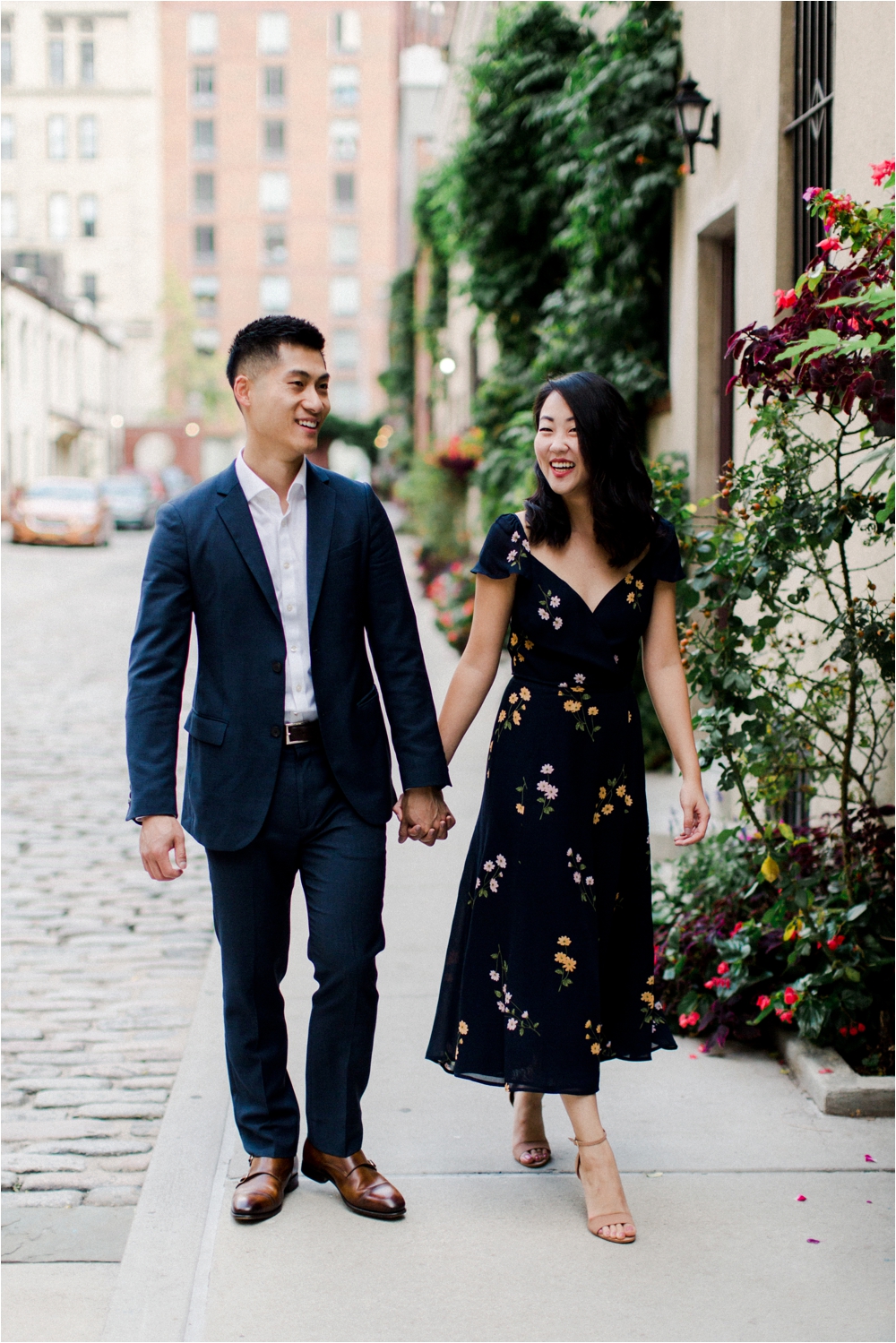 Engagement Session at the Washington mews in new york city