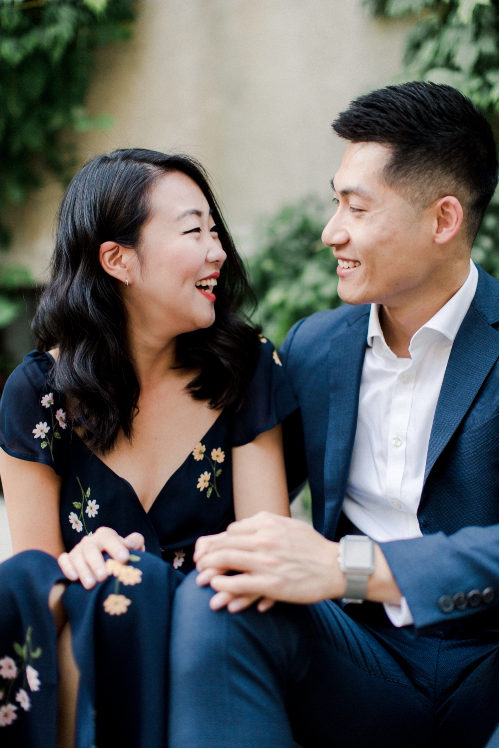 Engagement Session at the Washington mews in new york city