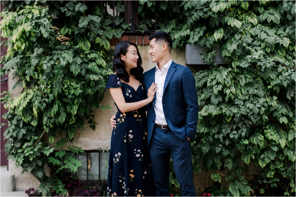 Engagement Session at the Washington mews in new york city