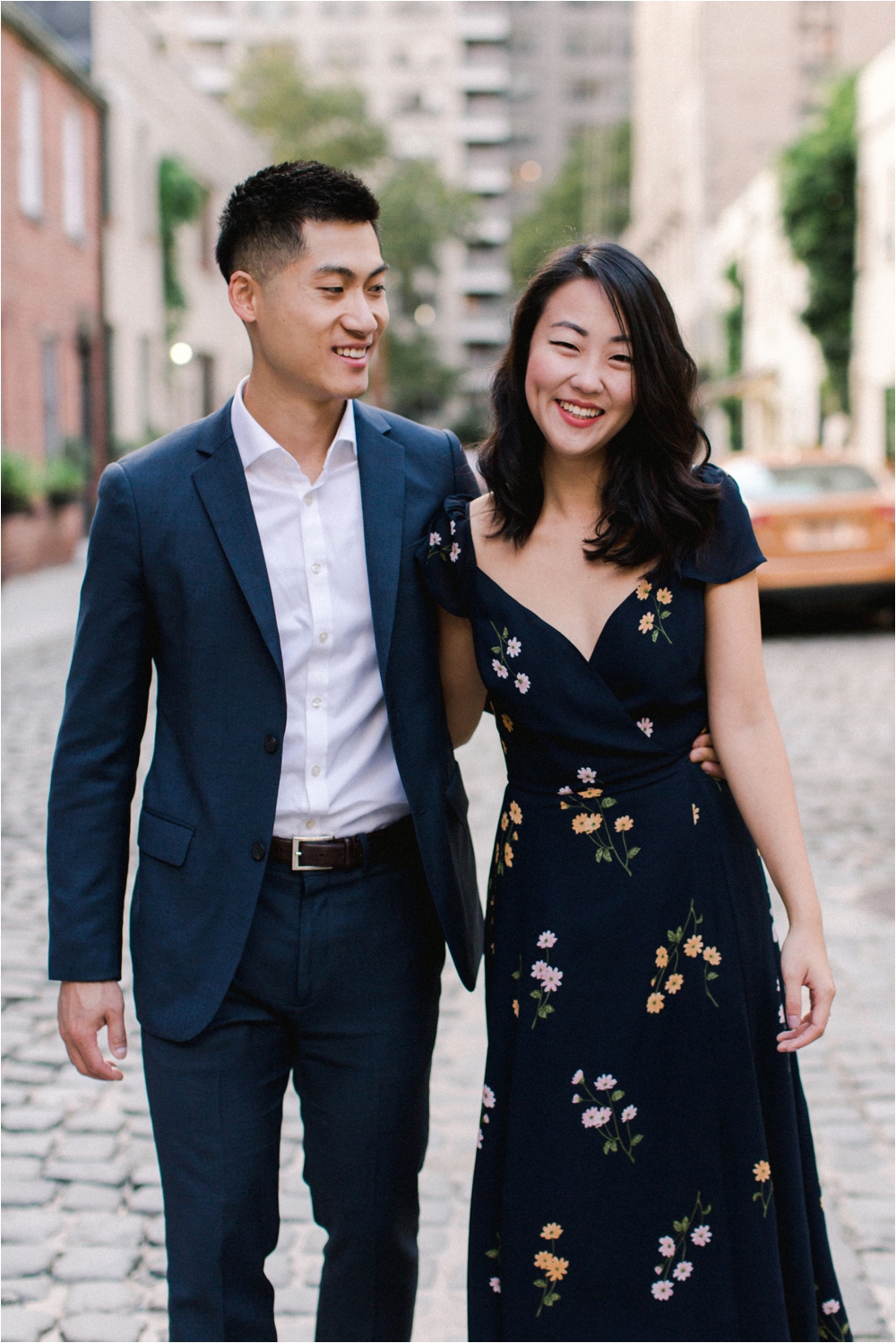 Engagement Session at the Washington mews in new york city