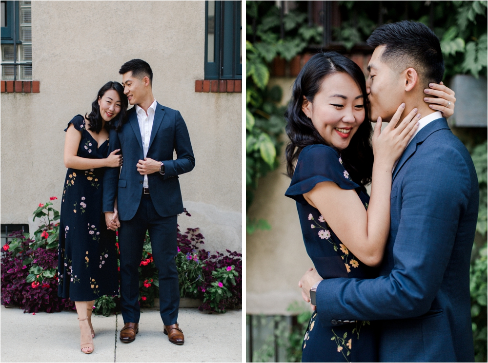 Engagement Session at the Washington mews in new york city