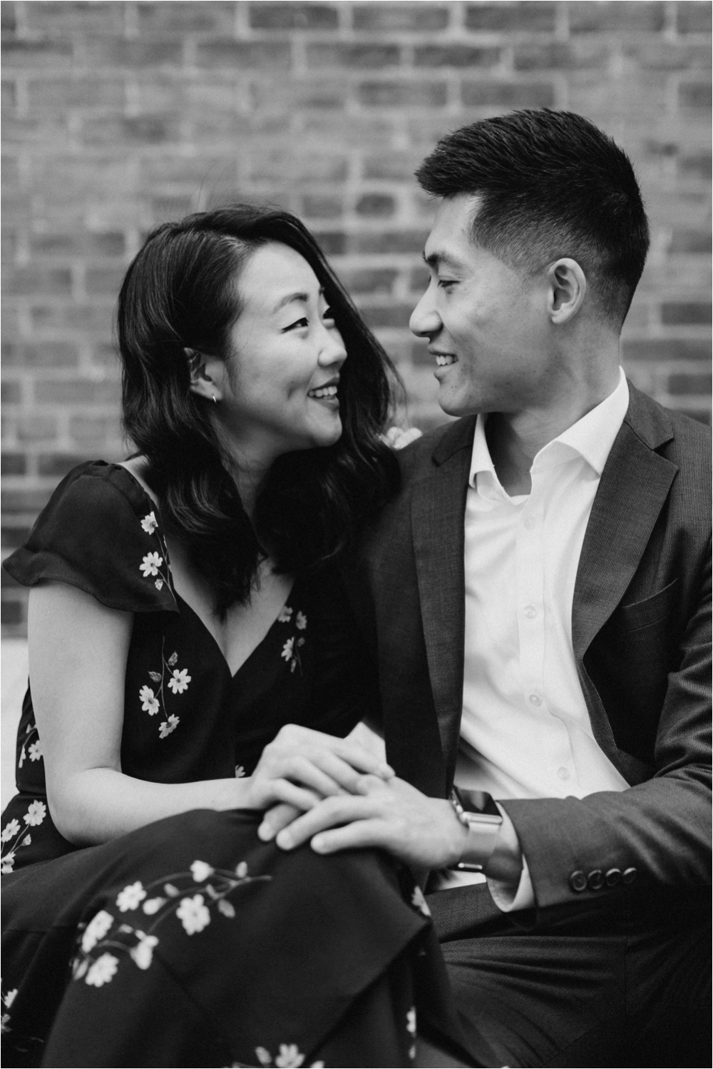 Engagement Session at the Washington mews in new york city