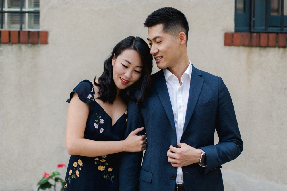 Engagement Session at the Washington mews in new york city