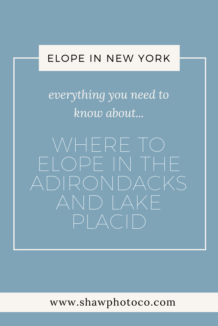 The best places to Elope in the Adirondacks