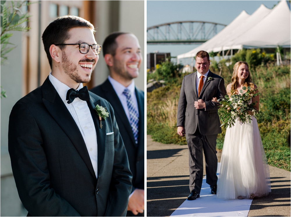 Wedding at the Frank Lloyd Wright Fontana Boathouse in Buffalo, New York. | Shaw Photo Co.