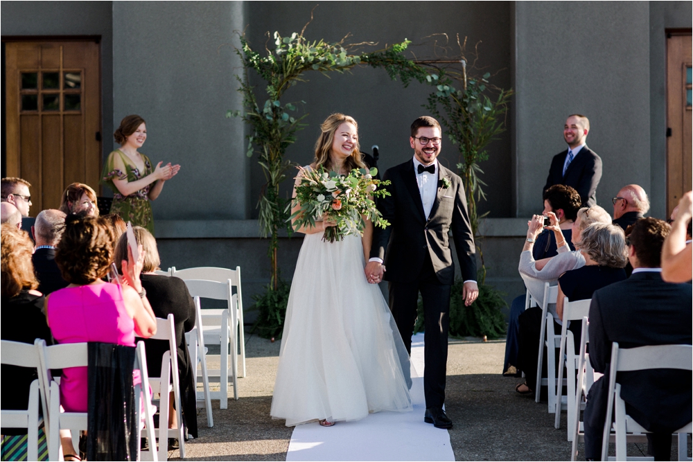 Ceremony at the Frank Lloyd Wright Fontana Boathouse in Buffalo, New York. | Shaw Photo Co.