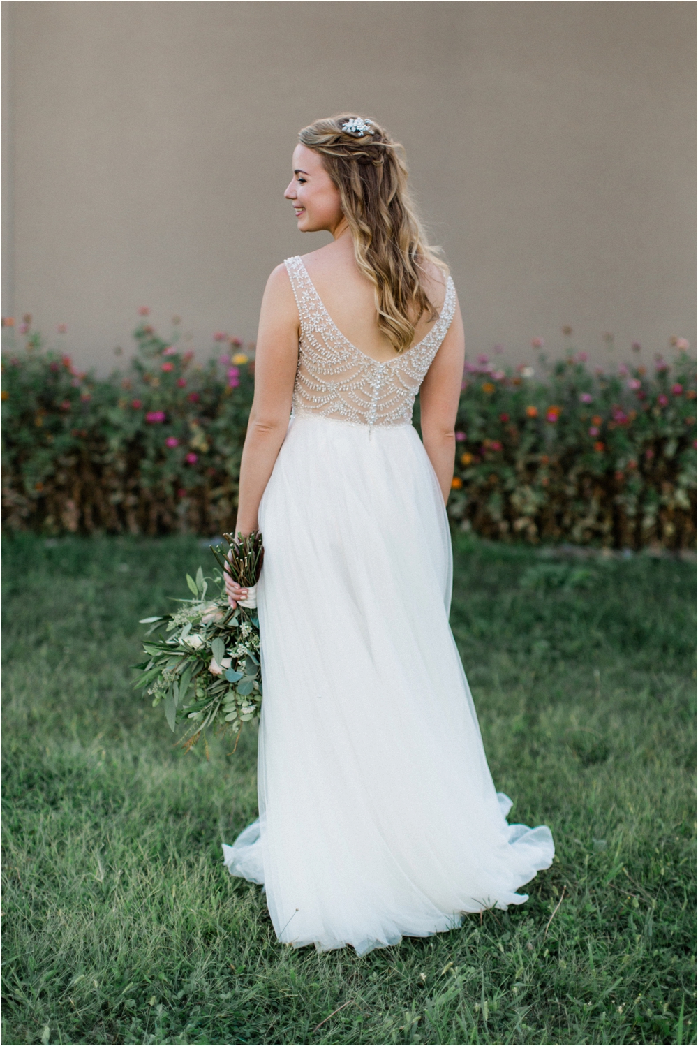 Willowby Wedding Gown and BHLDN Shoes | Shaw Photo Co.