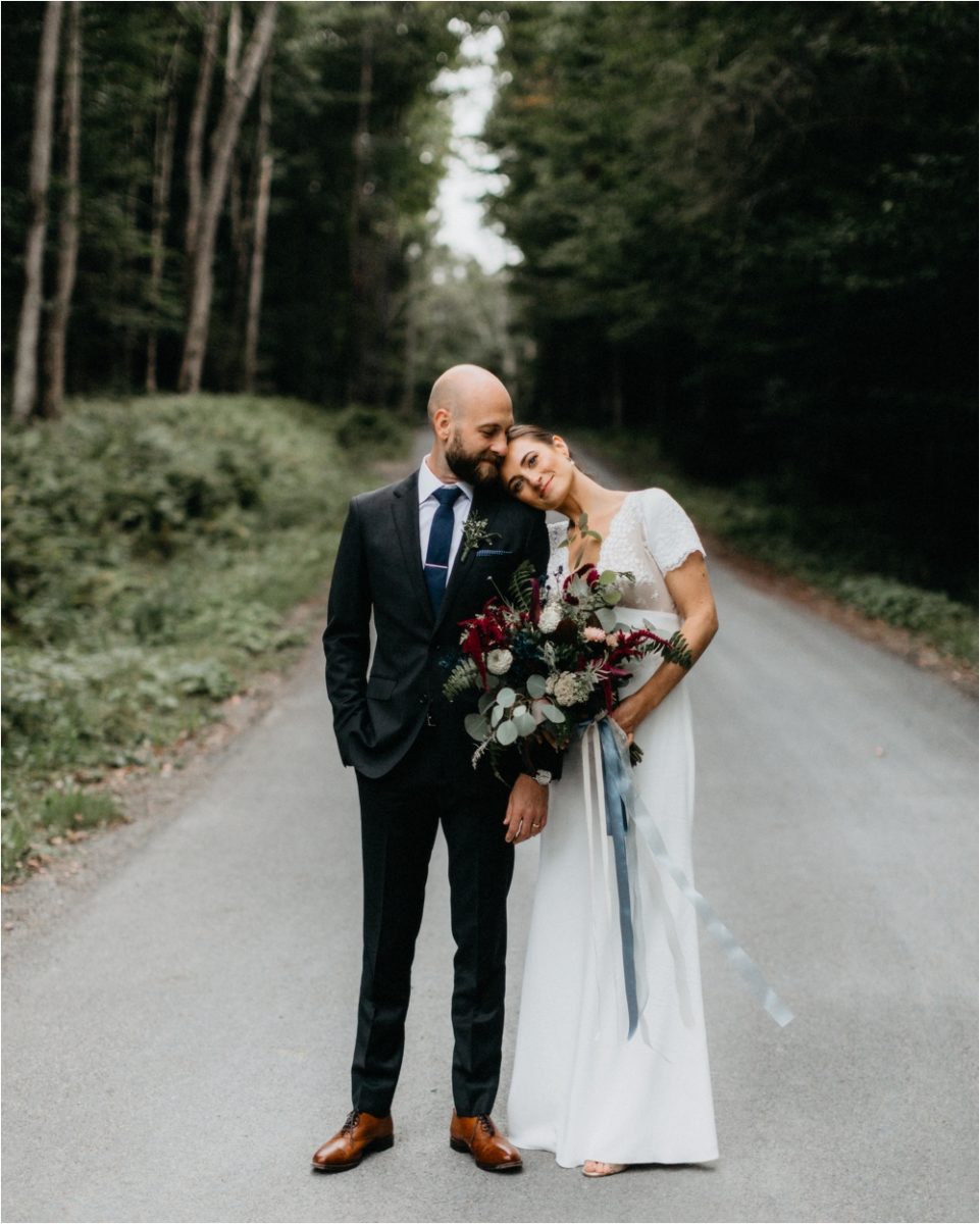 Ally & Ryan Adirondack Wedding on Big Moose Lake | Rime Arodaky gown | Shaw Photo Co.