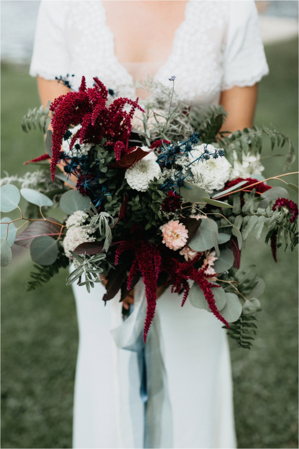 Ally & Ryan Adirondack Wedding on Big Moose Lake | Wildflower Bouquet | Shaw Photo Co.