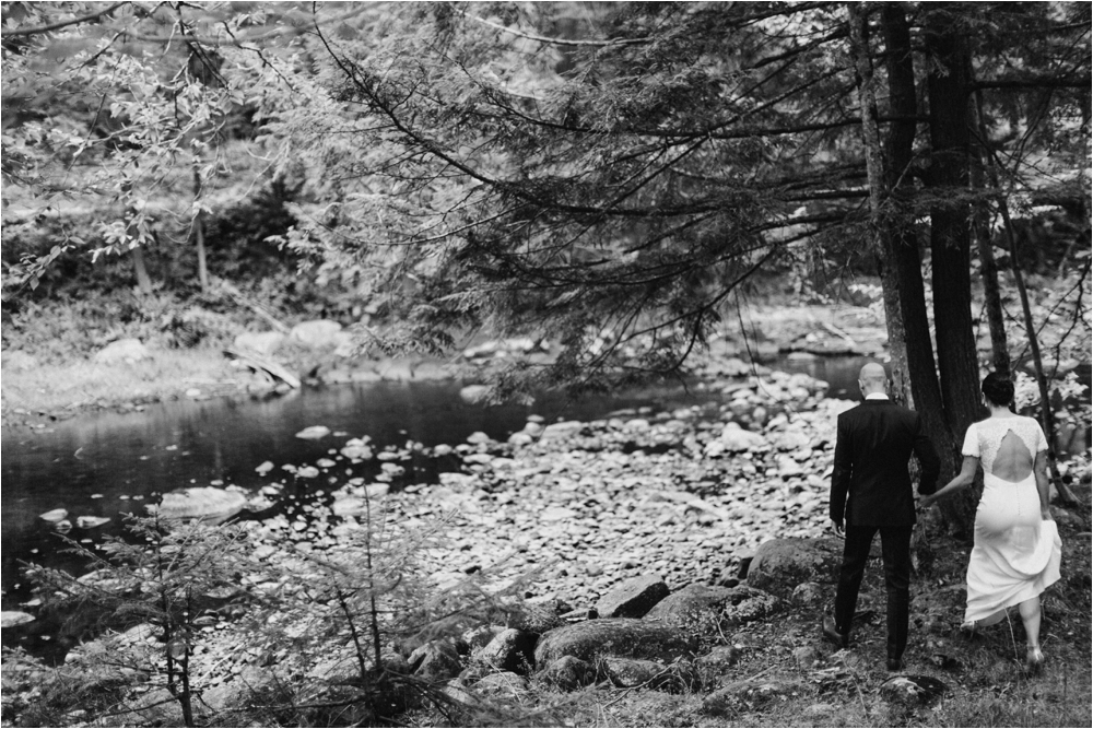 Ally & Ryan Adirondack Wedding on Big Moose Lake | Rime Arodaky gown | Shaw Photo Co.