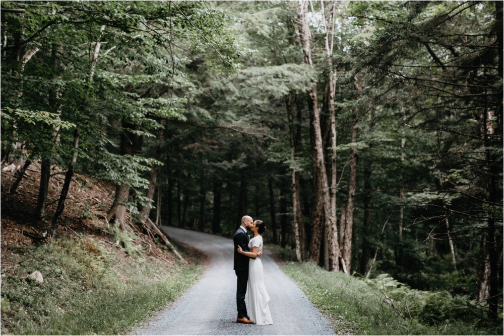 Ally & Ryan Adirondack Wedding on Big Moose Lake | Rime Arodaky gown | Shaw Photo Co.