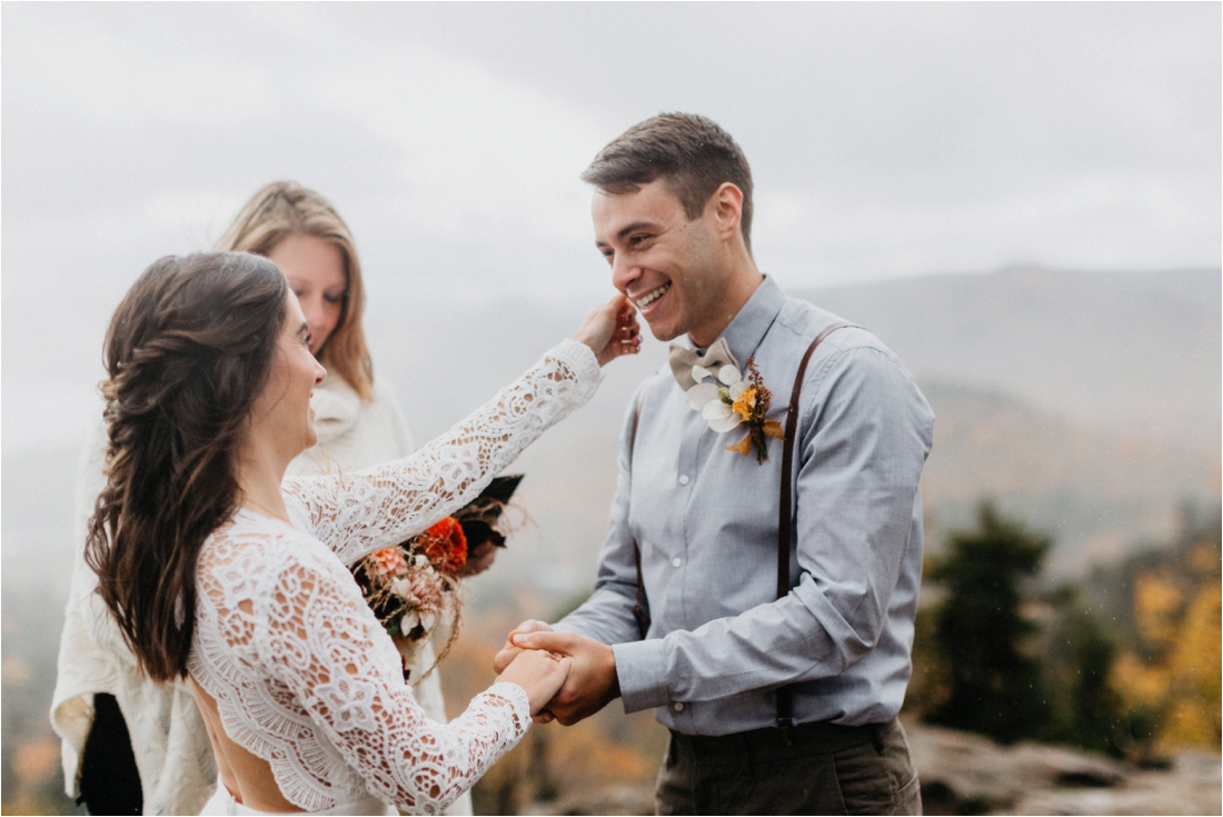 Elopement on Rocky Mountain near Inlet, Adirondacks | Shaw Photo Co. | Adirondack Wedding Photographer