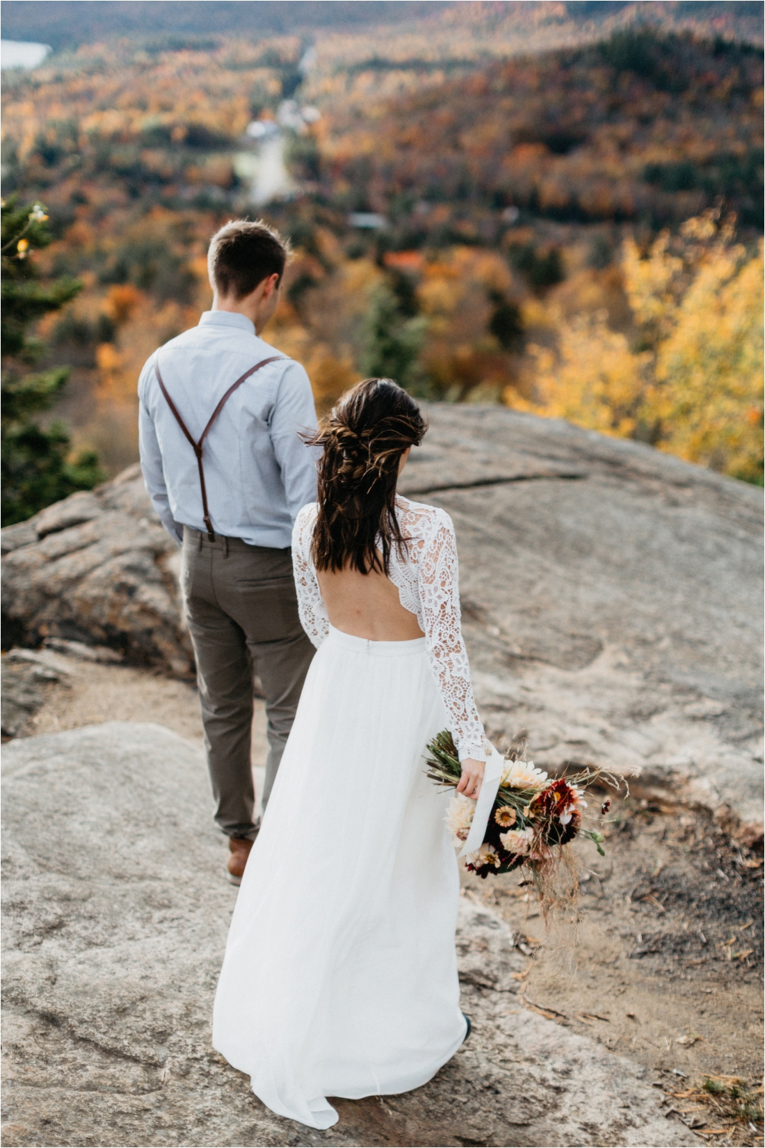 Elopement on Rocky Mountain near Inlet, Adirondacks | Shaw Photo Co. | Adirondack Wedding Photographer