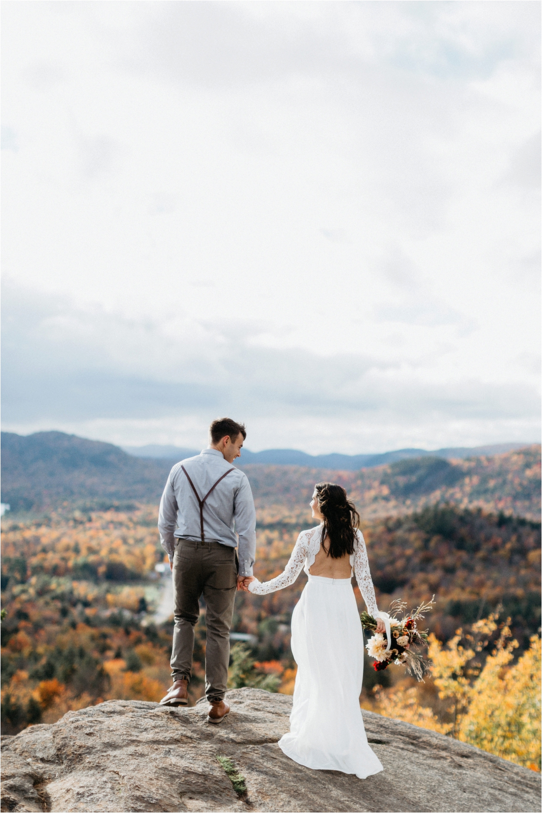 Elopement on Rocky Mountain near Inlet, Adirondacks | Shaw Photo Co. | Adirondack Wedding Photographer