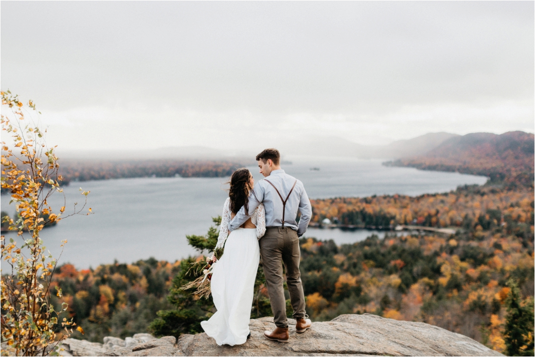 Elopement on Rocky Mountain near Inlet, Adirondacks | Shaw Photo Co. | Adirondack Wedding Photographer