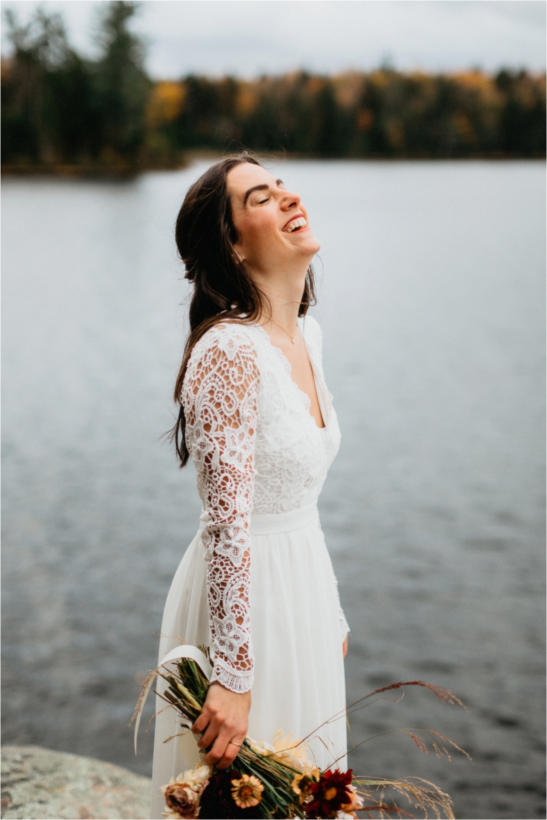 Elopement on Rocky Mountain near Inlet, Adirondacks | Shaw Photo Co. | Adirondack Wedding Photographer