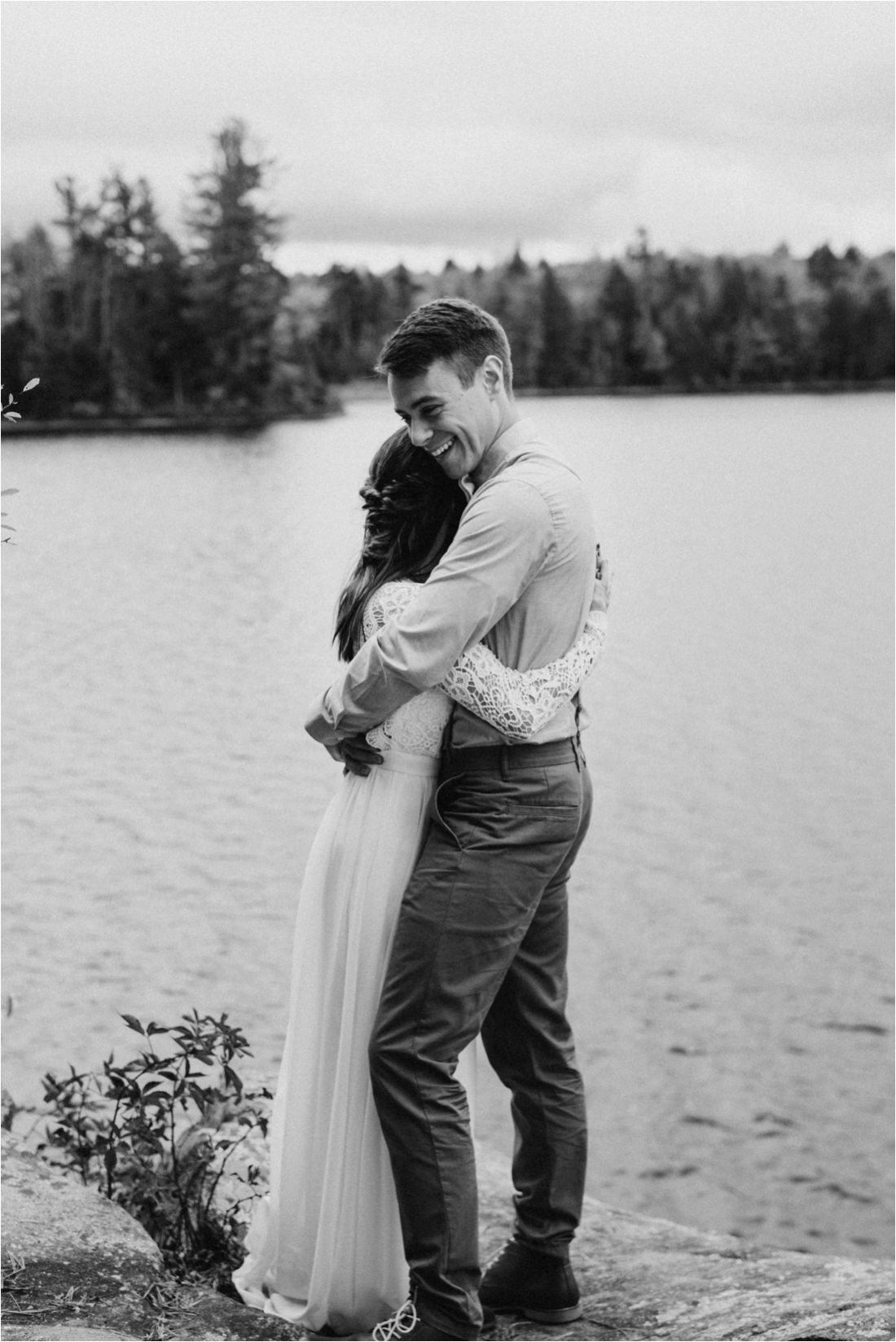 Elopement on Rocky Mountain near Inlet, Adirondacks | Shaw Photo Co. | Adirondack Wedding Photographer