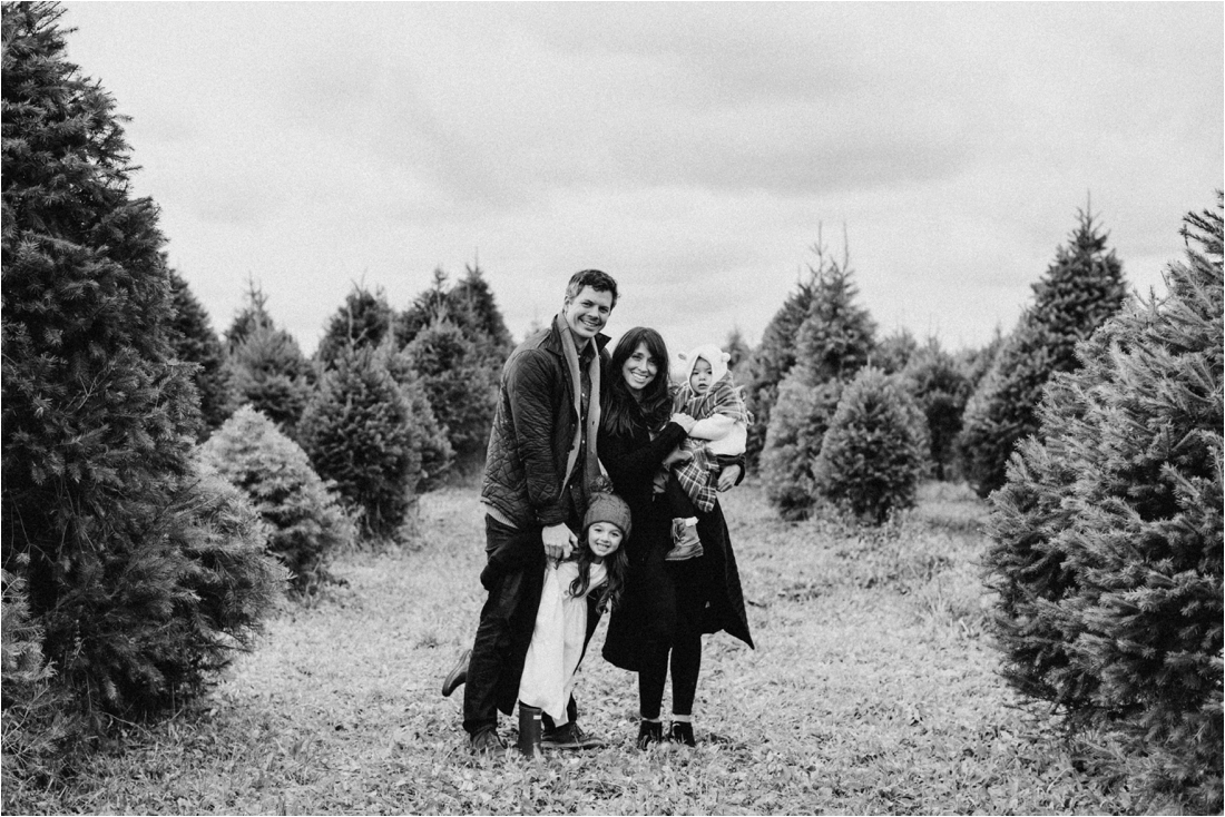 Family Photos Session at a Christmas Tree Farm in Buffalo, New York