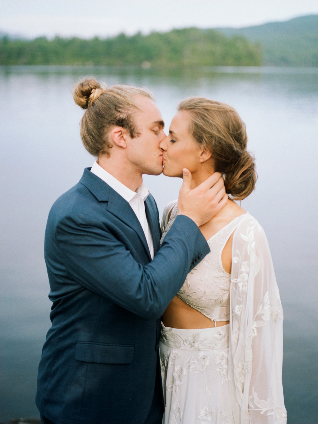 Bride in Coachella Gown by L’Eto Bridal