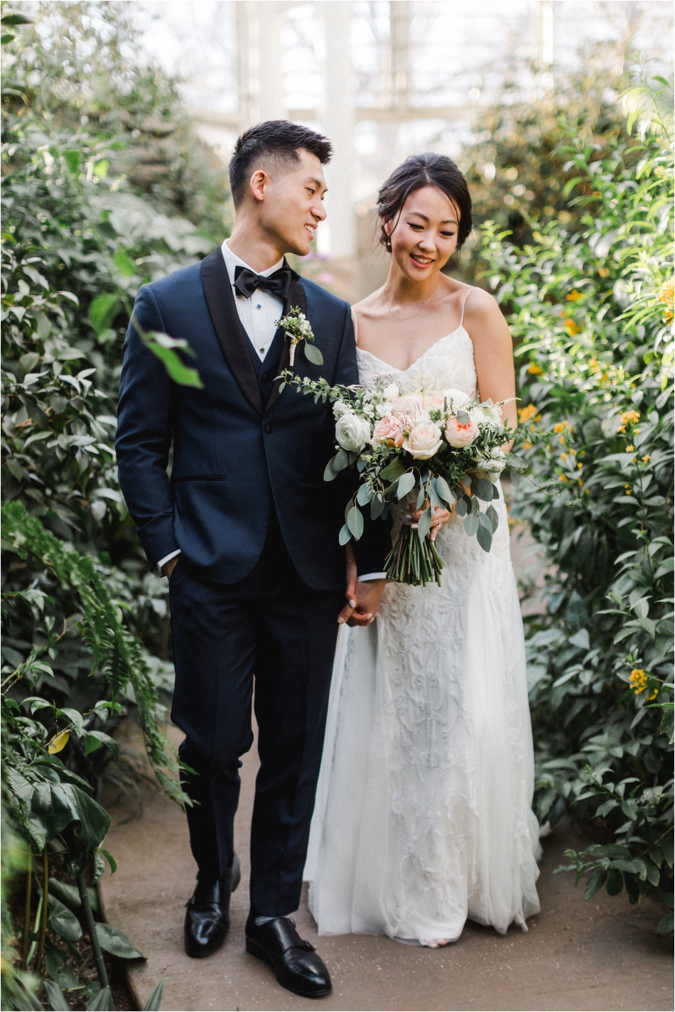 Brooklyn Botanical Garden Indoor Ceremony in March