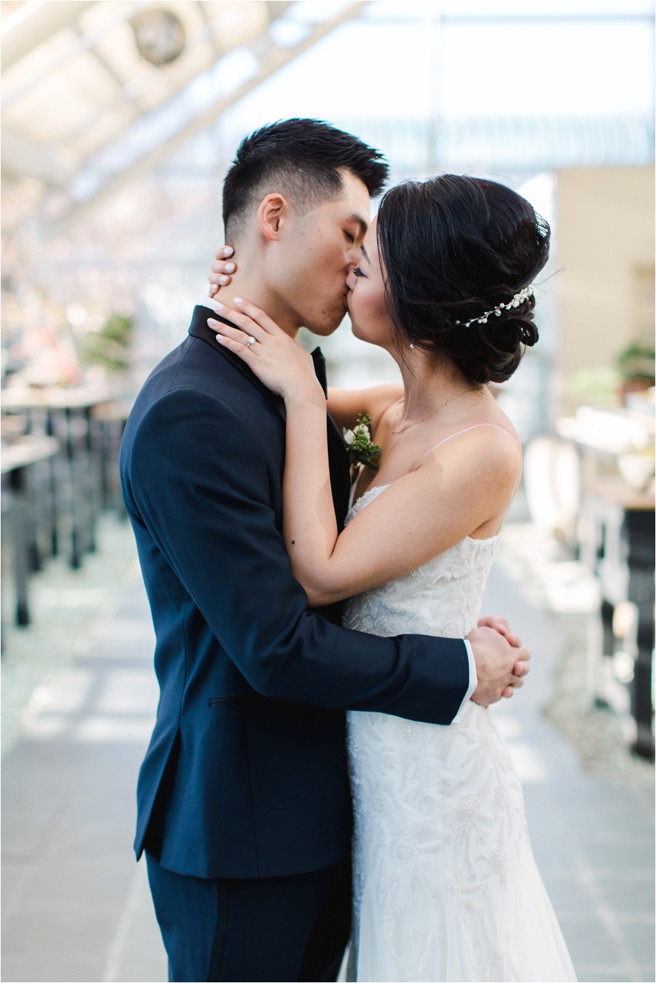 Wedding Ceremony at Brooklyn Botanic Gardens by Shaw Photo Co.