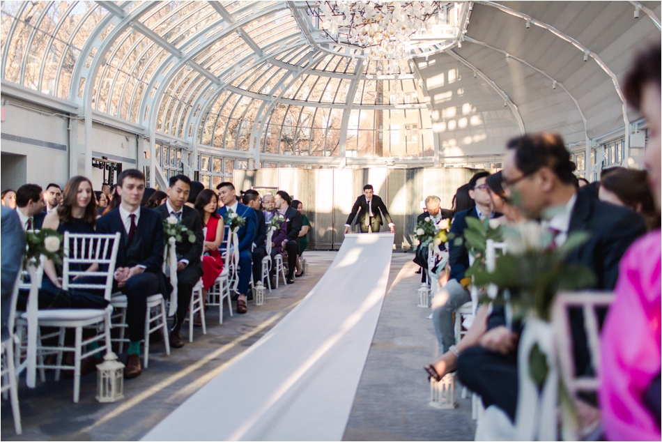 Wedding Ceremony at Brooklyn Botanic Gardens by Shaw Photo Co.